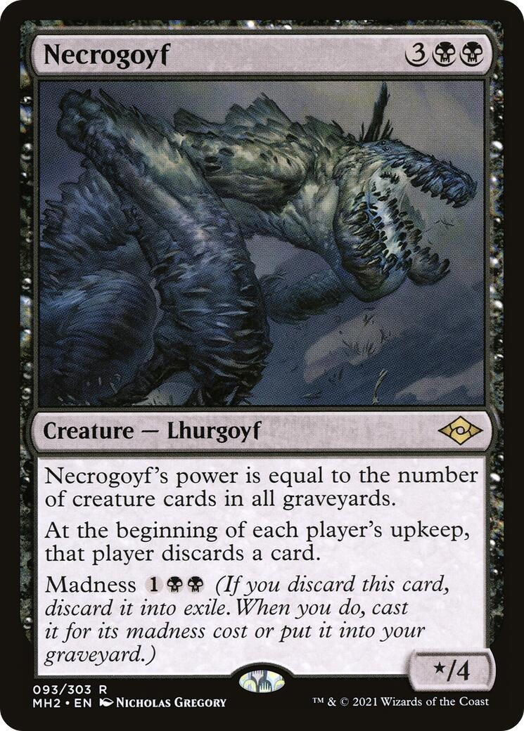 Image for Necrogoyf (93) [Modern Horizons 2] - Magic: The Gathering