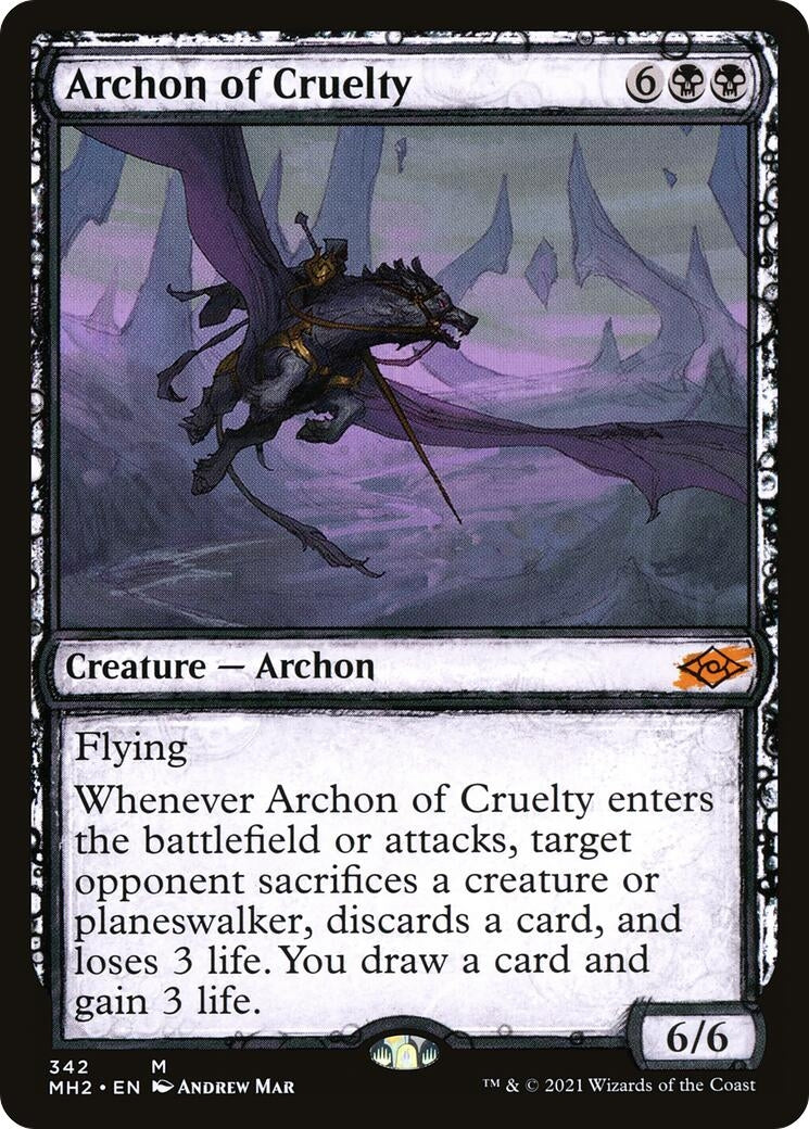 Image for Archon of Cruelty (Showcase) (342) [Modern Horizons 2] - Magic: The Gathering