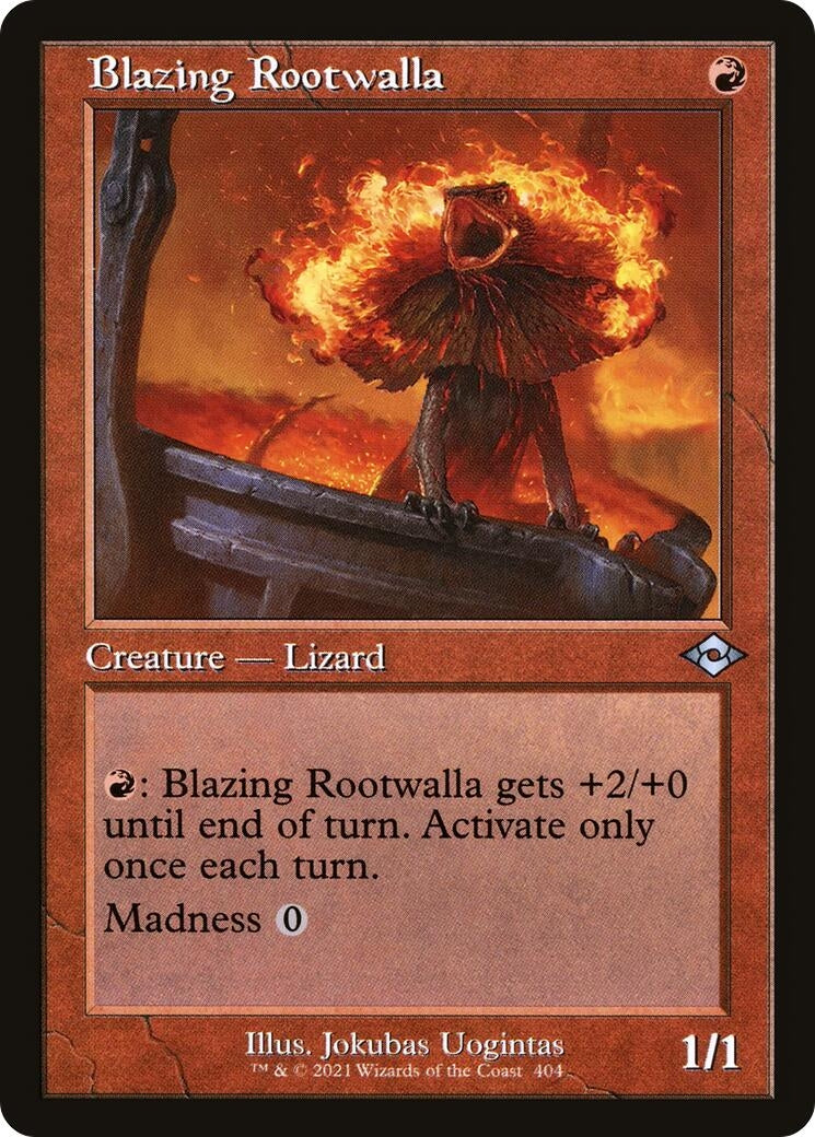 Image for Blazing Rootwalla (Retro Frame) (404) [Modern Horizons 2] - Magic: The Gathering