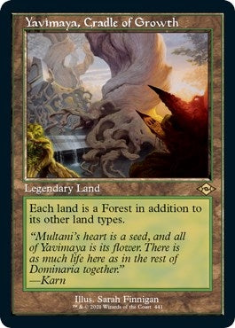 Image for Yavimaya, Cradle of Growth (Retro Frame) (Foil Etched) (441) [Modern Horizons 2] - Magic: The Gathering