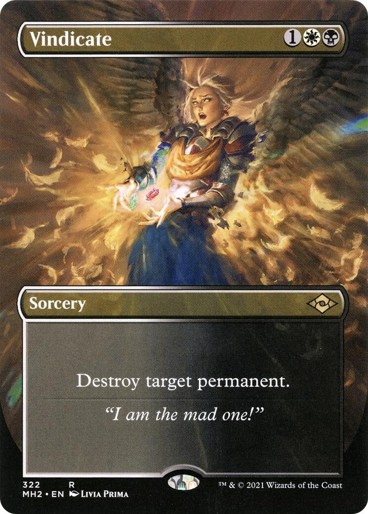 Image for Vindicate (Borderless) (322) [Modern Horizons 2] - Magic: The Gathering