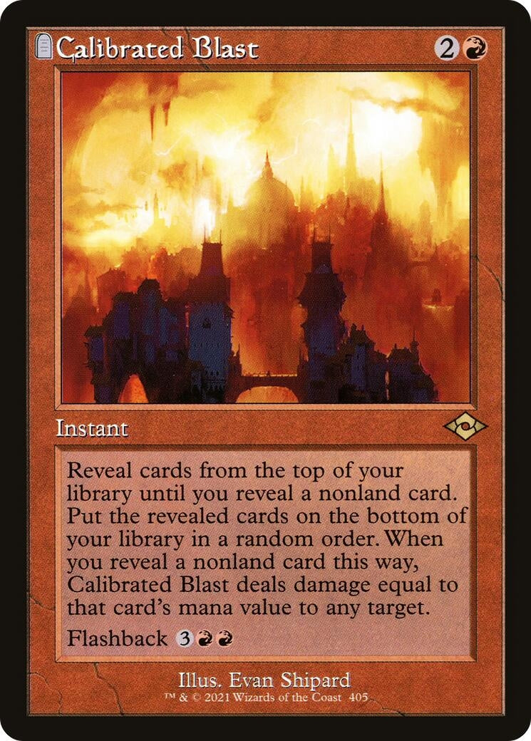 Image for Calibrated Blast (Retro Frame) (405) [Modern Horizons 2] - Magic: The Gathering