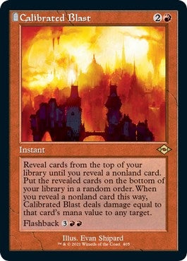 Image for Calibrated Blast (Retro Frame) (Foil Etched) (405) [Modern Horizons 2] - Magic: The Gathering