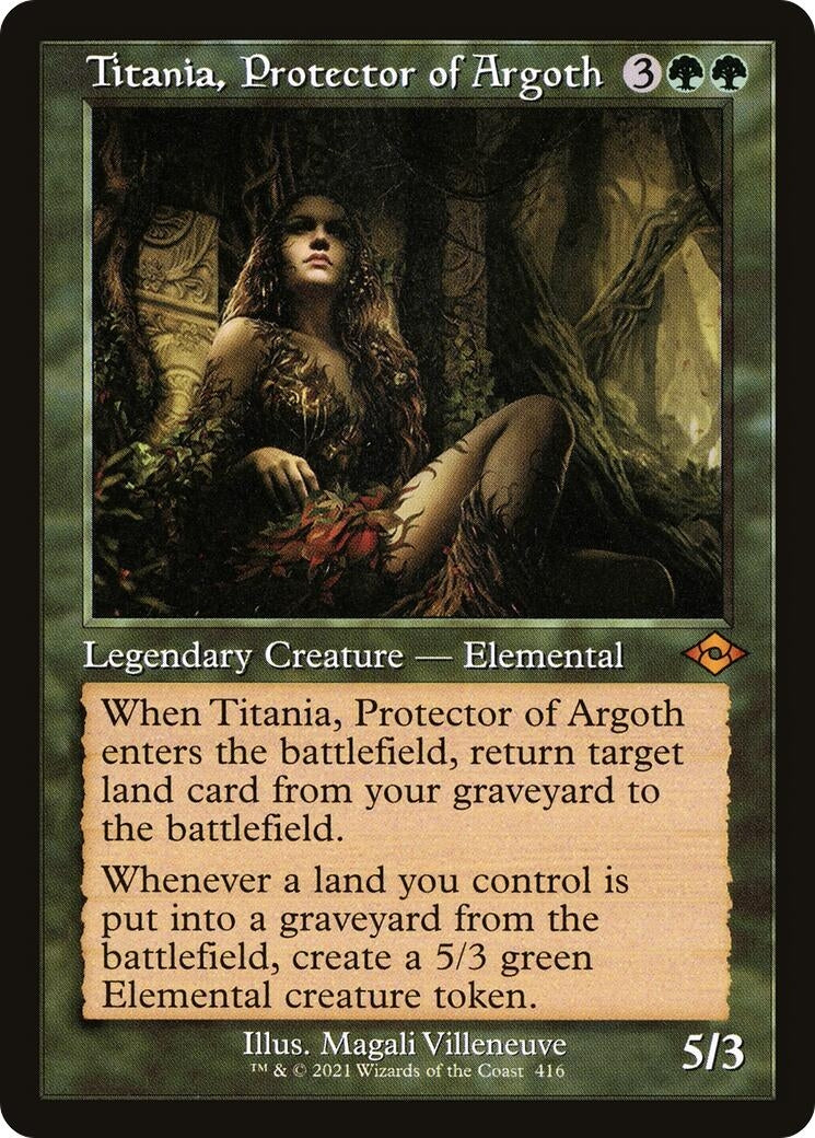Titania, Protector of Argoth (Retro Frame) (416) [Modern Horizons 2]