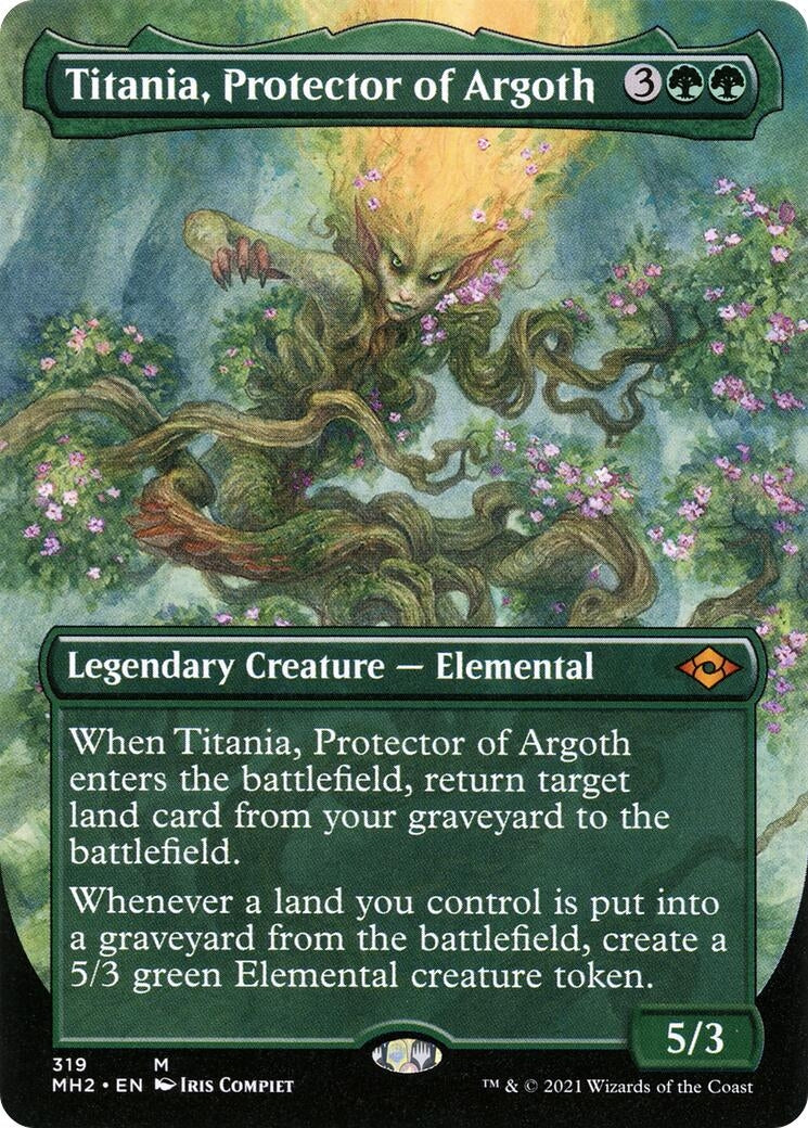 Image for Titania, Protector of Argoth (Borderless) (319) [Modern Horizons 2] - Magic: The Gathering