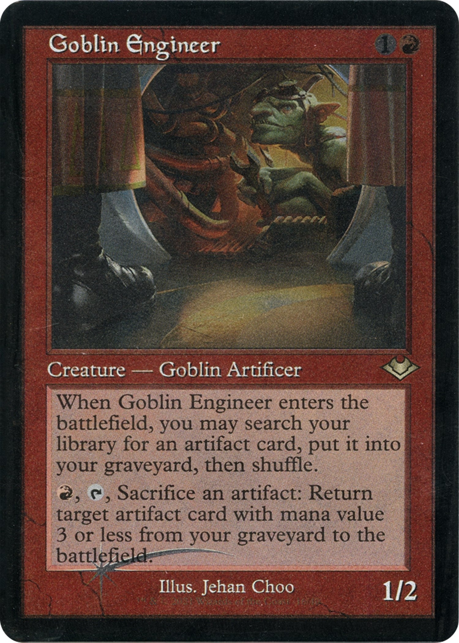Image for Goblin Engineer (Retro Frame) (Foil Etched) (16) [Modern Horizons] - Magic: The Gathering