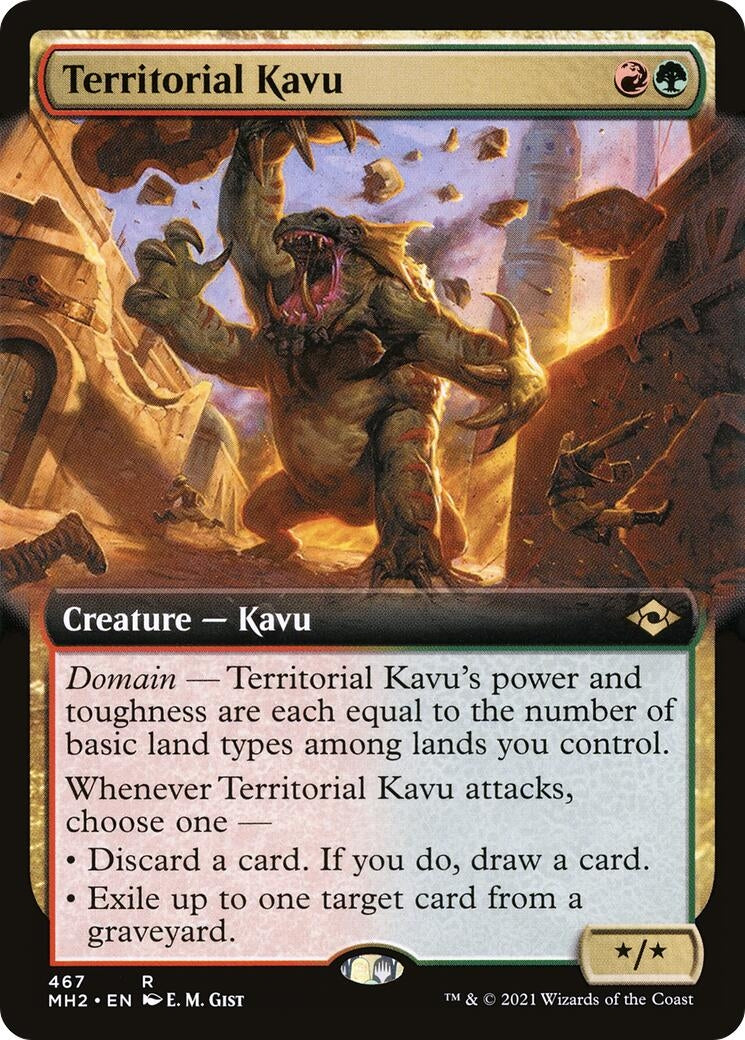 Image for Territorial Kavu (Extended Art) (467) [Modern Horizons 2] - Magic: The Gathering