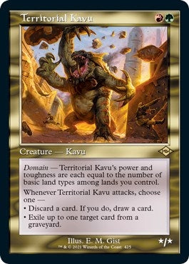 Image for Territorial Kavu (Retro Frame) (Foil Etched) (425) [Modern Horizons 2] - Magic: The Gathering