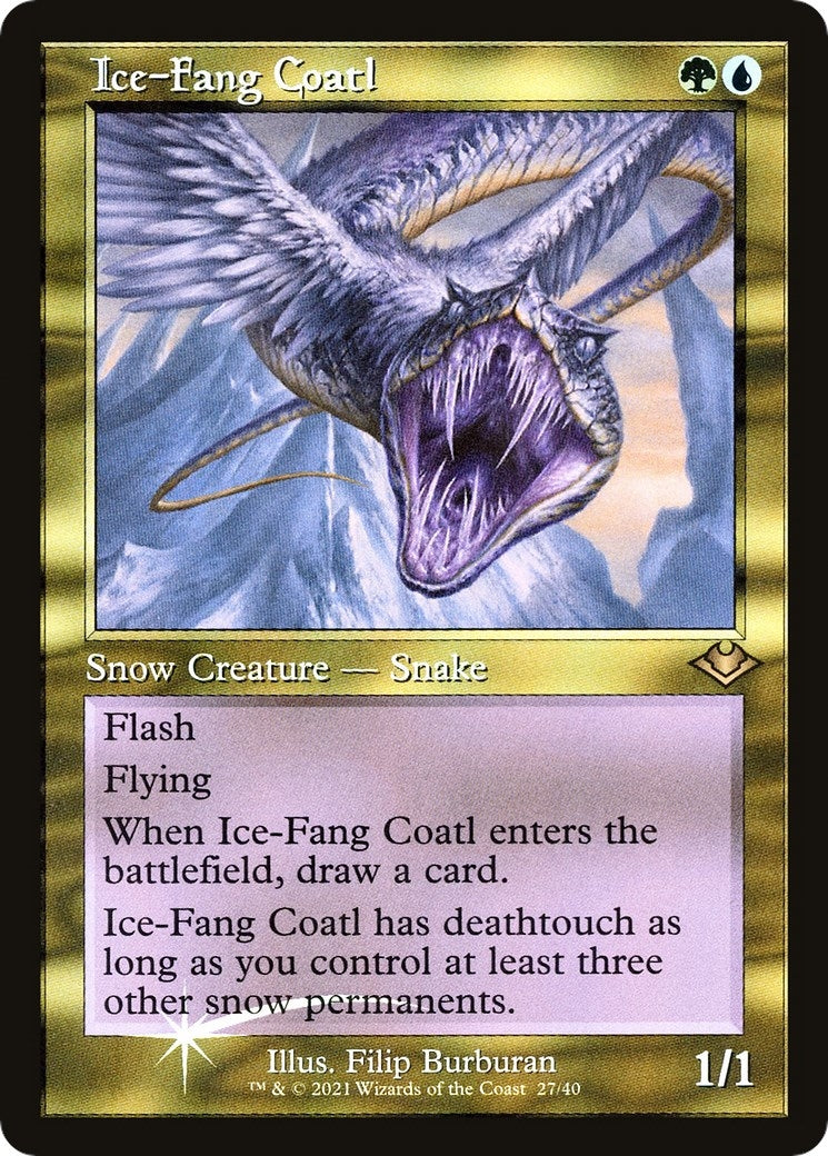 Image for Ice-Fang Coatl (Retro Frame) (27) [Modern Horizons] - Magic: The Gathering