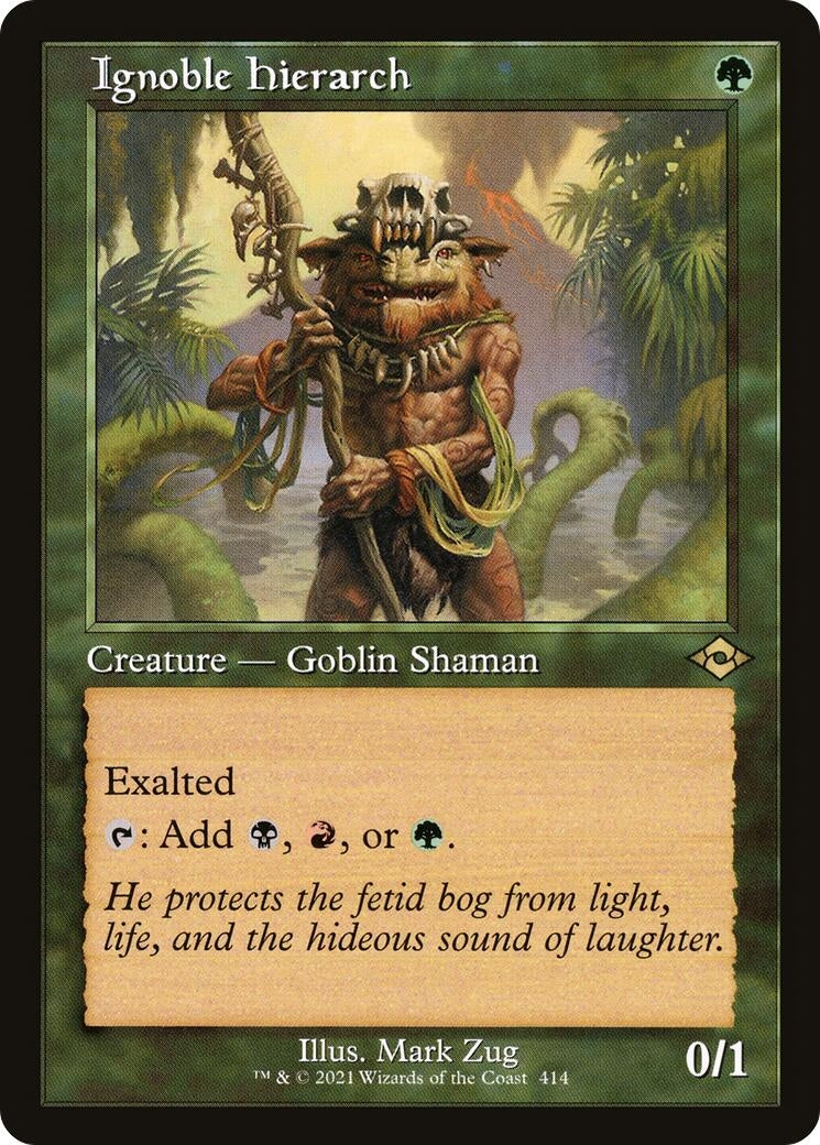 Image for Ignoble Hierarch (Retro Frame) (414) [Modern Horizons 2] - Magic: The Gathering