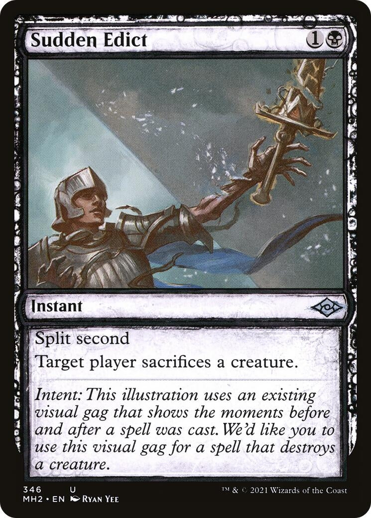 Image for Sudden Edict (Showcase) (346) [Modern Horizons 2] - Magic: The Gathering
