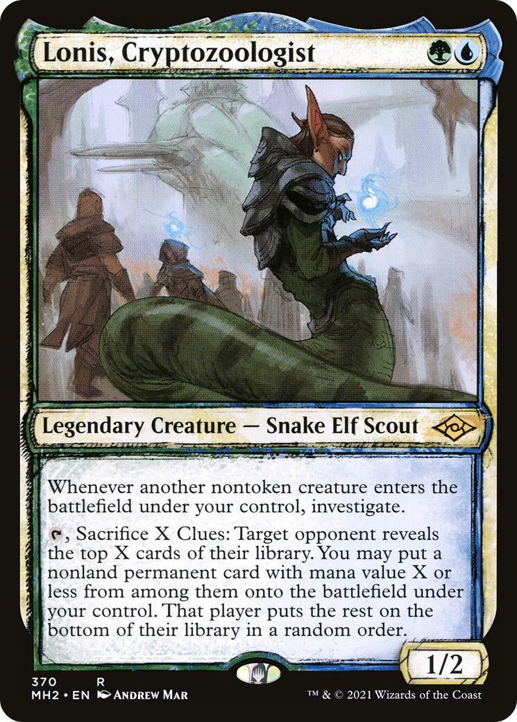 Image for Lonis, Cryptozoologist (Showcase) (370) [Modern Horizons 2] - Magic: The Gathering
