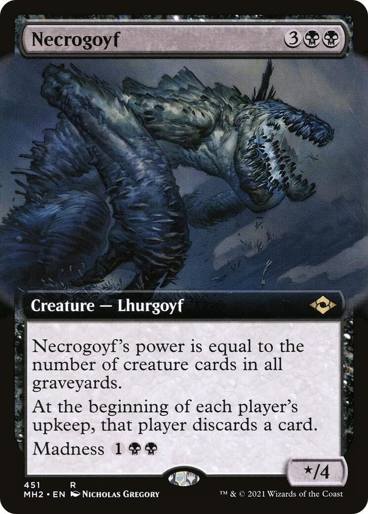 Image for Necrogoyf (Extended Art) (451) [Modern Horizons 2] - Magic: The Gathering