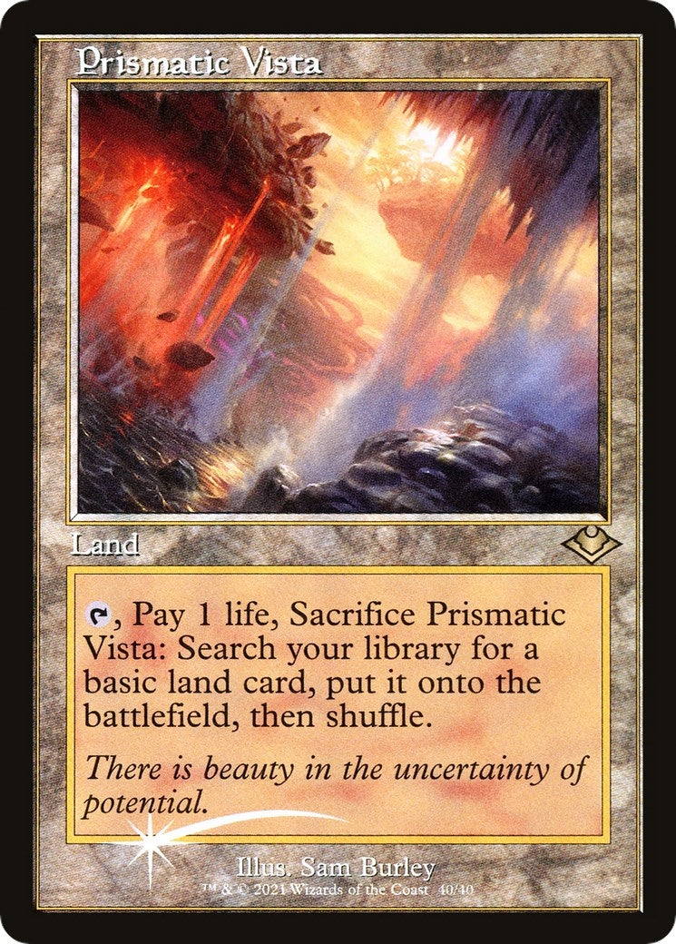 Image for Prismatic Vista (Retro Frame) (40) [Modern Horizons] - Magic: The Gathering