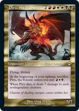 Image for Piru, the Volatile (Retro Frame) (Foil Etched) (422) [Modern Horizons 2] - Magic: The Gathering