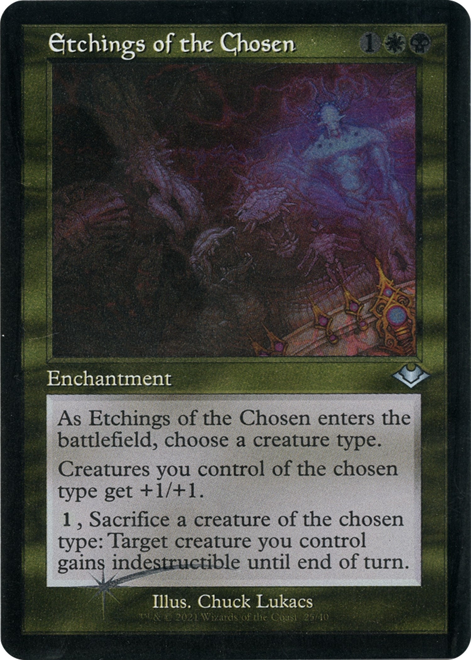 Image for Etchings of the Chosen (Retro Frame) (Foil Etched) (25) [Modern Horizons] - Magic: The Gathering