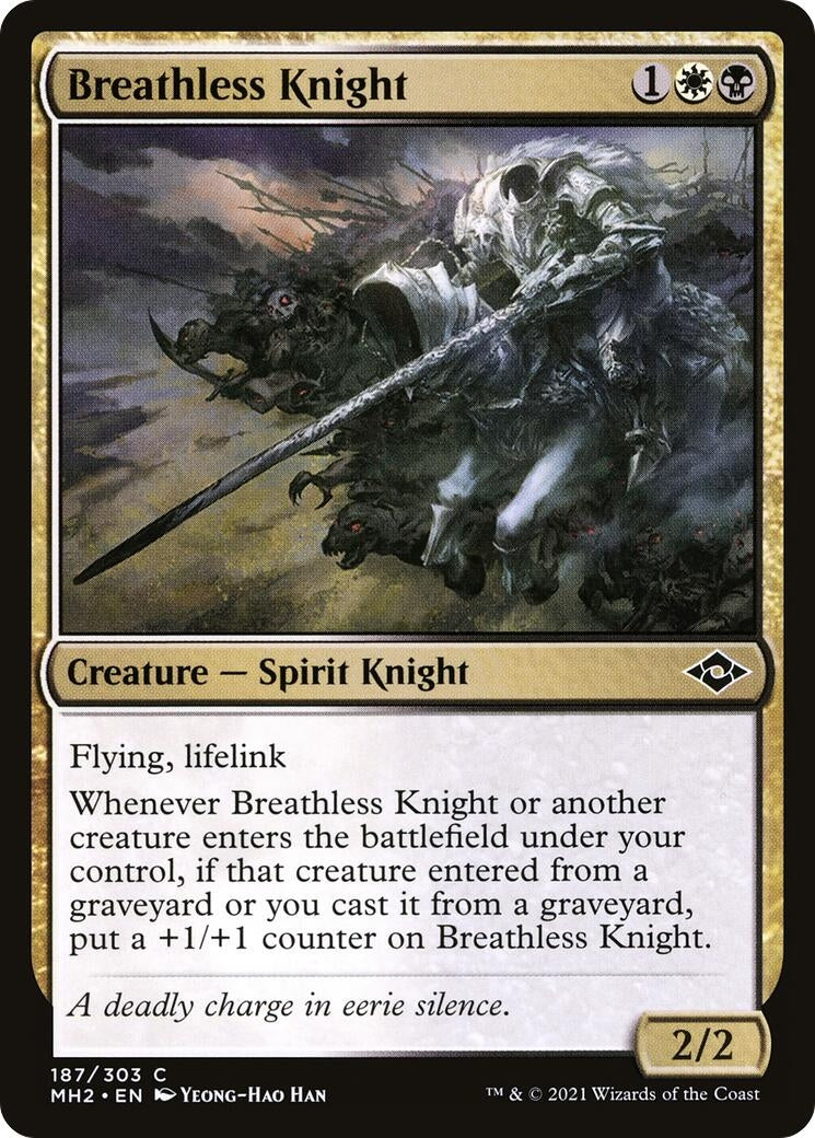 Image for Breathless Knight (187) [Modern Horizons 2] - Magic: The Gathering