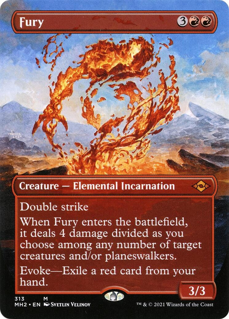 Image for Fury (Borderless) (313) [Modern Horizons 2] - Magic: The Gathering