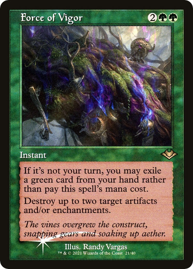 Image for Force of Vigor (Retro Frame) (21) [Modern Horizons] - Magic: The Gathering