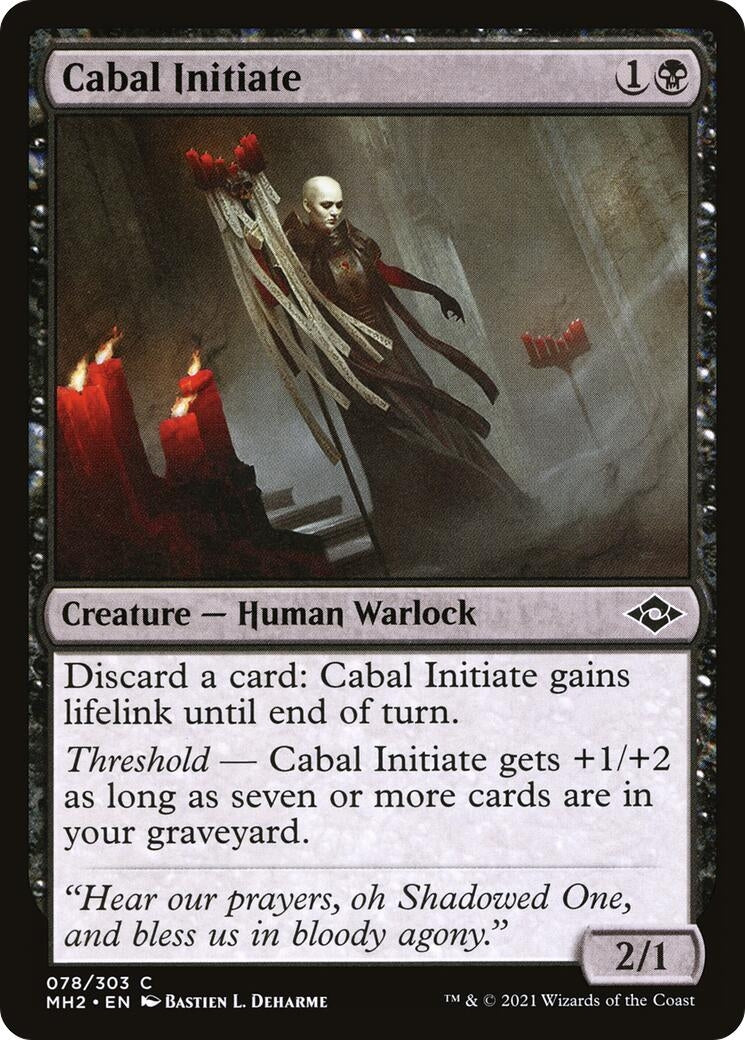 Image for Cabal Initiate (78) [Modern Horizons 2] - Magic: The Gathering