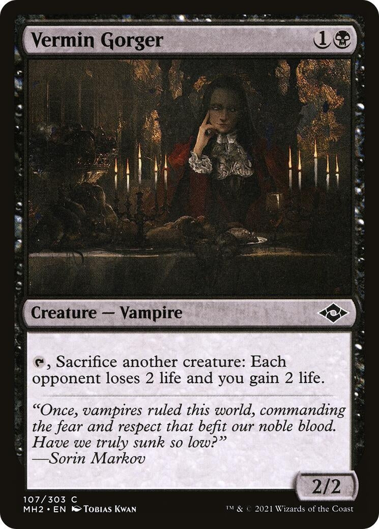 Image for Vermin Gorger (107) [Modern Horizons 2] - Magic: The Gathering