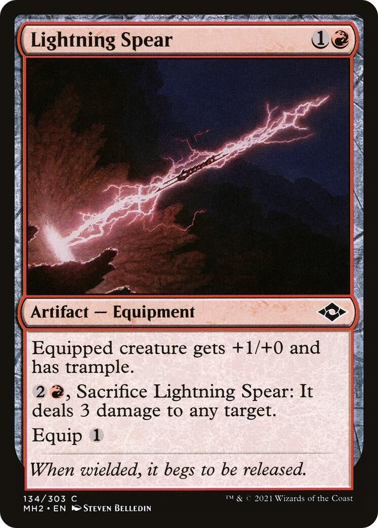 Image for Lightning Spear (134) [Modern Horizons 2] - Magic: The Gathering
