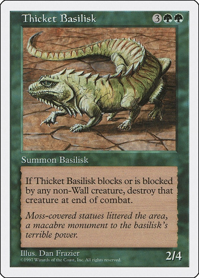 Image for Thicket Basilisk [Fifth Edition] - Magic: The Gathering
