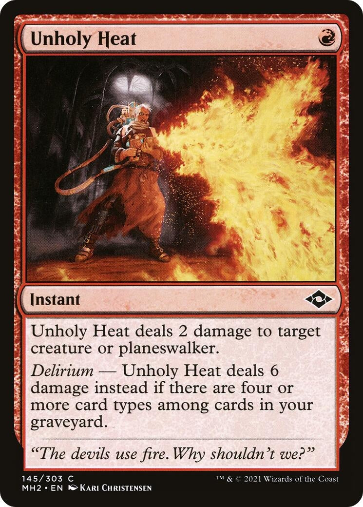 Image for Unholy Heat (145) [Modern Horizons 2] - Magic: The Gathering