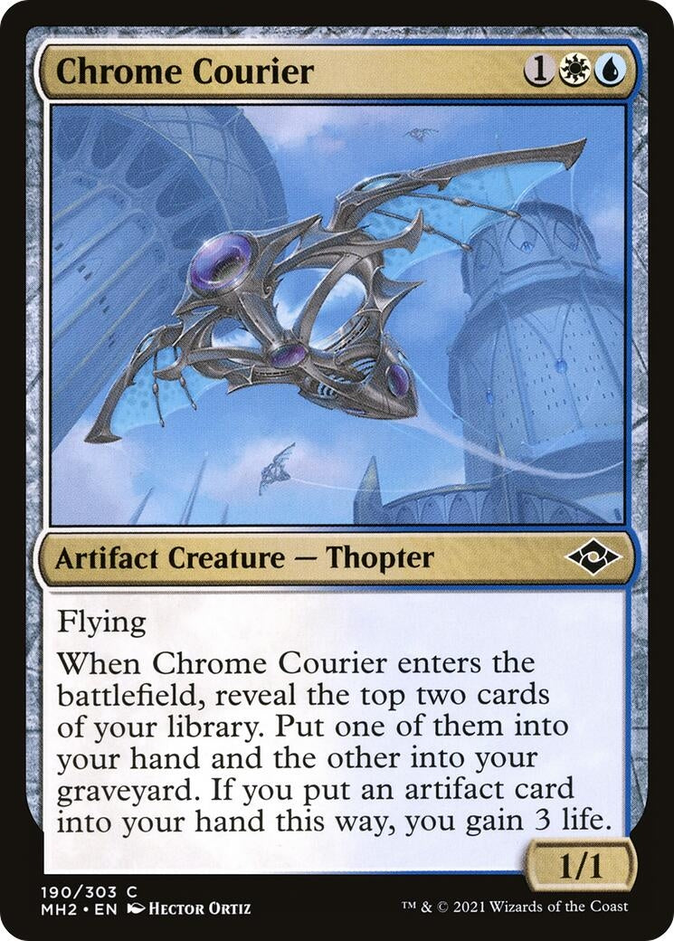 Image for Chrome Courier (190) [Modern Horizons 2] - Magic: The Gathering