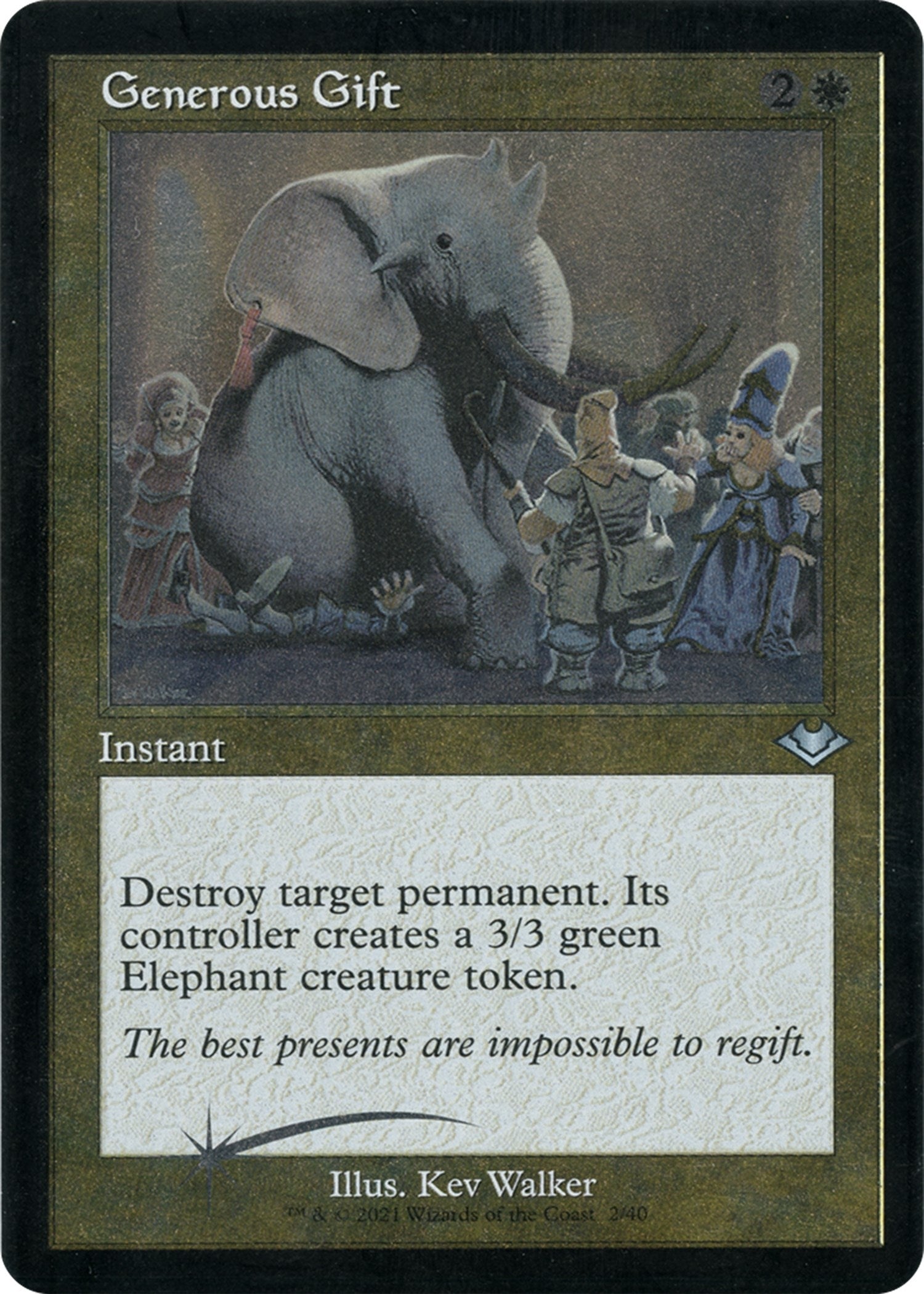 Image for Generous Gift (Retro Frame) (Foil Etched) (2) [Modern Horizons] - Magic: The Gathering