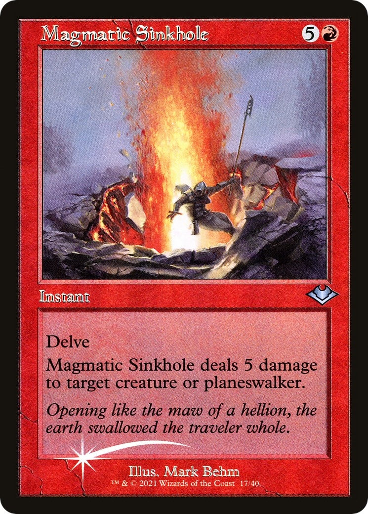 Image for Magmatic Sinkhole (Retro Frame) (17) [Modern Horizons] - Magic: The Gathering