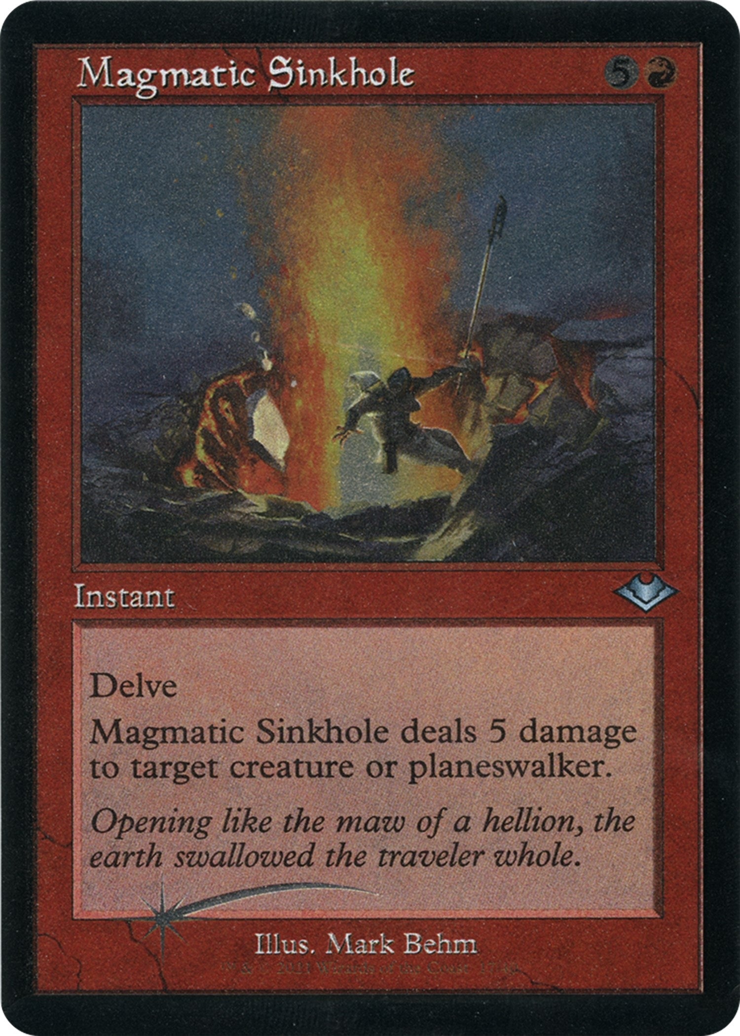 Image for Magmatic Sinkhole (Retro Frame) (Foil Etched) (17) [Modern Horizons] - Magic: The Gathering