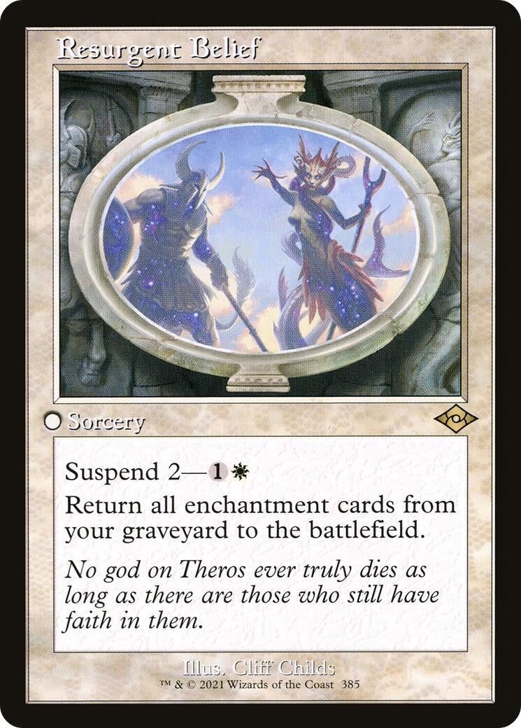 Image for Resurgent Belief (Retro Frame) (385) [Modern Horizons 2] - Magic: The Gathering