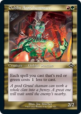 Image for Goblin Anarchomancer (Retro Frame) (Foil Etched) (421) [Modern Horizons 2] - Magic: The Gathering