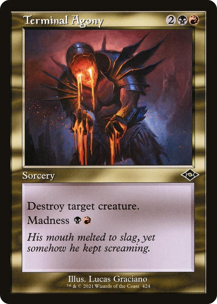 Image for Terminal Agony (Retro Frame) (424) [Modern Horizons 2] - Magic: The Gathering