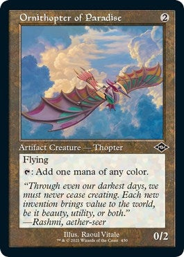 Image for Ornithopter of Paradise (Retro Frame) (Foil Etched) (430) [Modern Horizons 2] - Magic: The Gathering