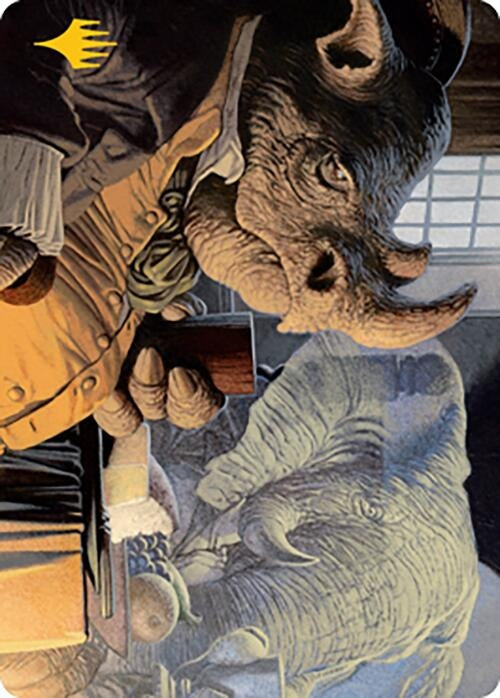 Image for Late to Dinner Art Card (Gold-Stamped) (3) [Modern Horizons 2] - Magic: The Gathering