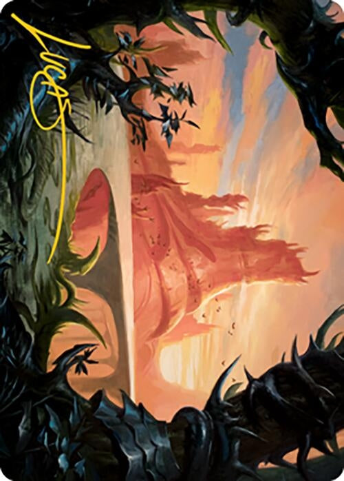 Image for Slagwoods Bridge Art Card (Gold-Stamped Signature) (79) [Modern Horizons 2] - Magic: The Gathering
