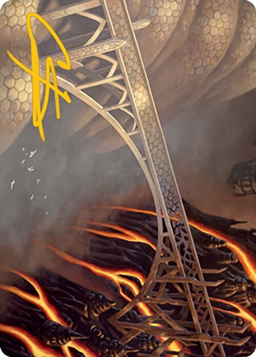 Image for Rustvale Bridge Art Card (Gold-Stamped Signature) (77) [Modern Horizons 2] - Magic: The Gathering