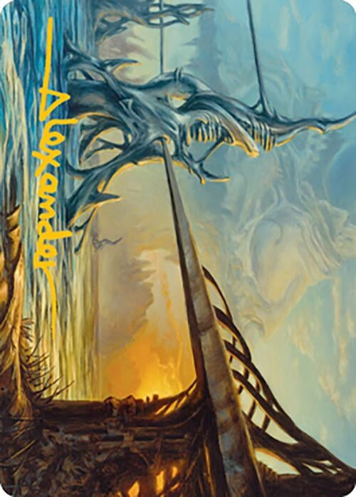 Image for Razortide Bridge Art Card (Gold-Stamped Signature) (76) [Modern Horizons 2] - Magic: The Gathering