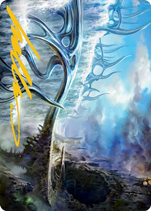 Image for Mistvault Bridge Art Card (Gold-Stamped Signature) (75) [Modern Horizons 2] - Magic: The Gathering