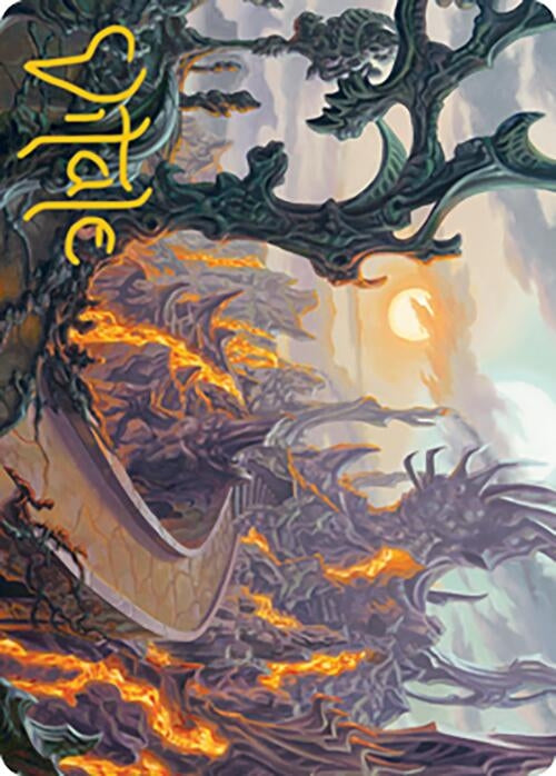 Image for Drossforge Bridge Art Card (Gold-Stamped Signature) (73) [Modern Horizons 2] - Magic: The Gathering
