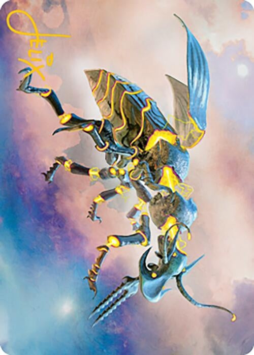 Image for Zabaz, the Glimmerwasp Art Card (Gold-Stamped Signature) (65) [Modern Horizons 2] - Magic: The Gathering
