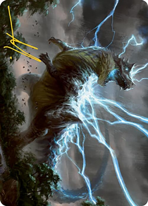 Image for Thrasta, Tempest's Roar Art Card (41/81) (Gold-Stamped Signature) (41) [Modern Horizons 2] - Magic: The Gathering