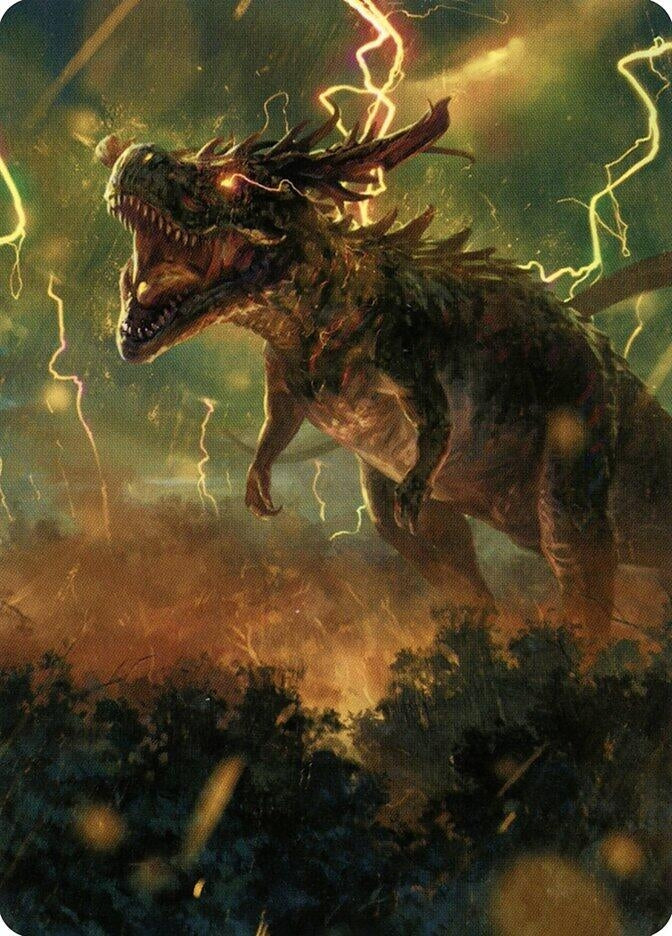 Image for Thrasta, Tempest's Roar Art Card (42/81) (42) [Modern Horizons 2] - Magic: The Gathering