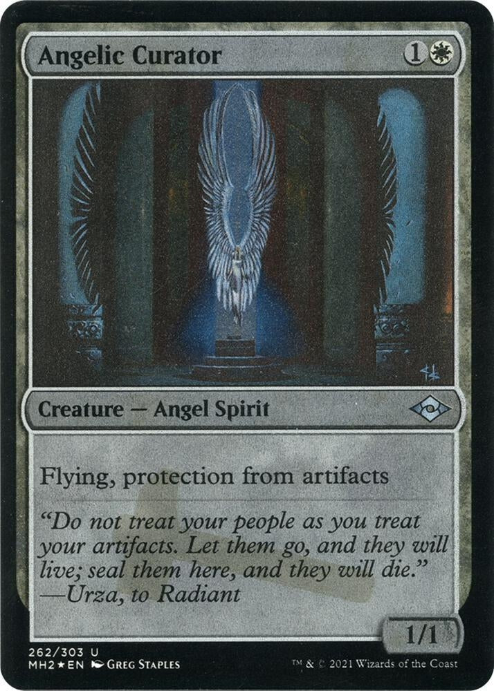 Image for Angelic Curator (Foil Etched) (262) [Modern Horizons 2] - Magic: The Gathering