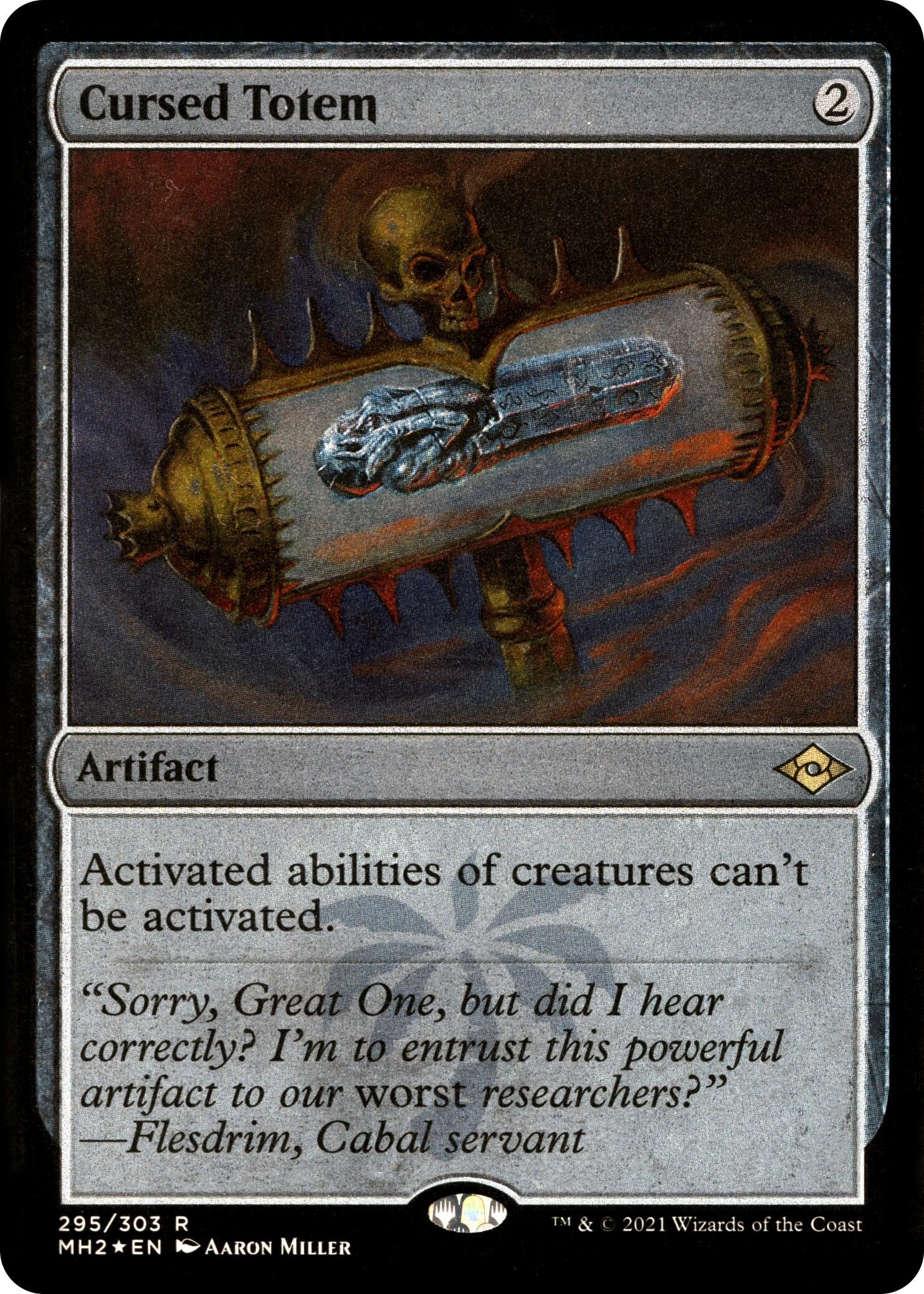 Image for Cursed Totem (Foil Etched) (295) [Modern Horizons 2] - Magic: The Gathering