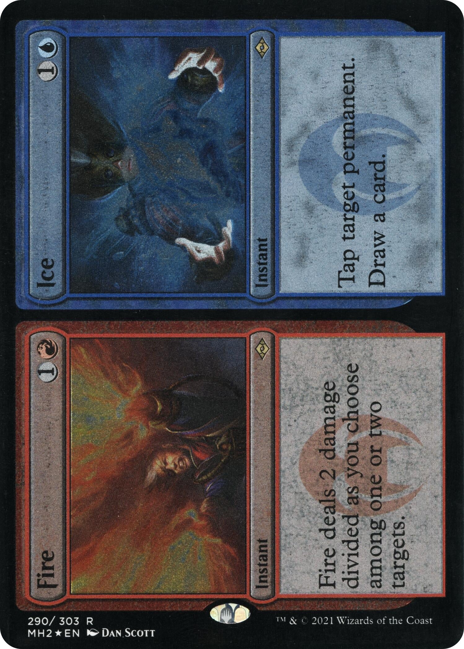 Image for Fire // Ice (Foil Etched) (290) [Modern Horizons 2] - Magic: The Gathering