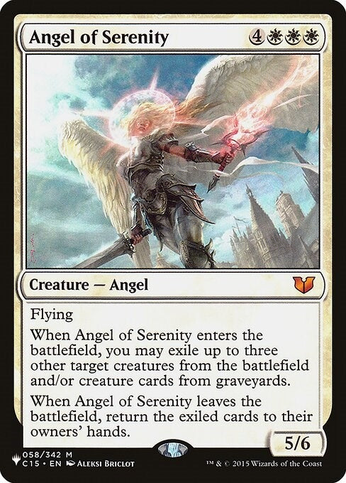 Image for Angel of Serenity (C15) (058/342) [The List Reprints] - Magic: The Gathering