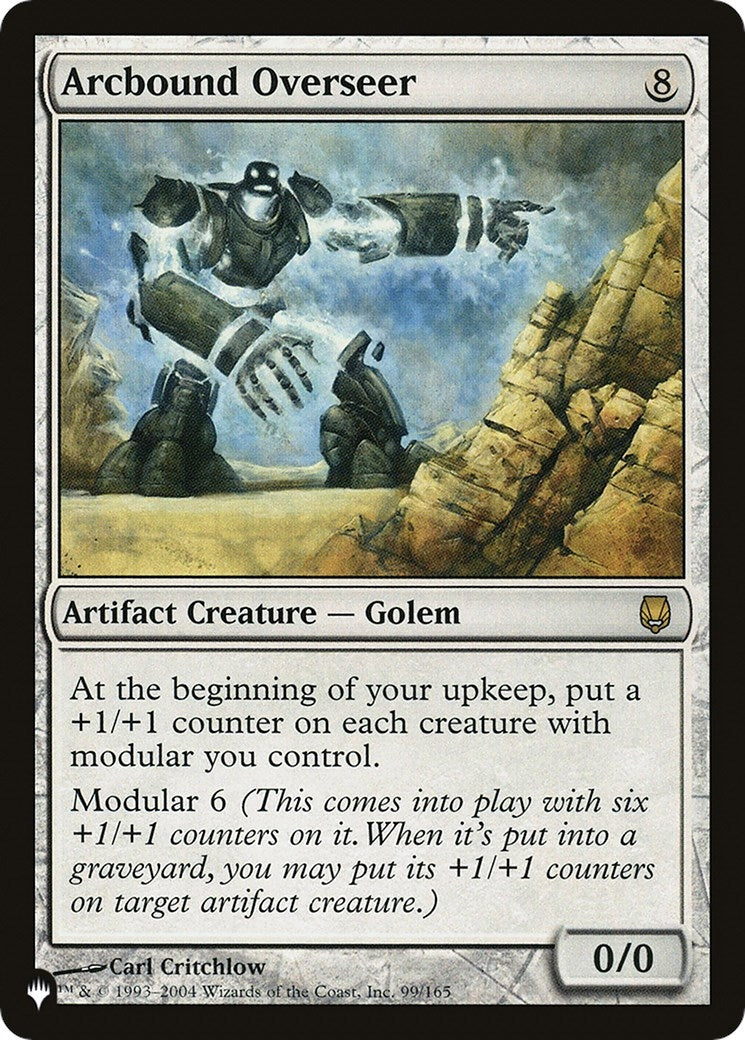 Image for Arcbound Overseer (99/165) [The List Reprints] - Magic: The Gathering